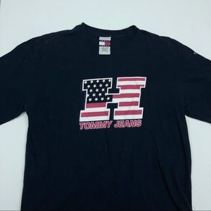 90s Tommy Hilfiger Tommy Jeans Tee Sz Medium T213